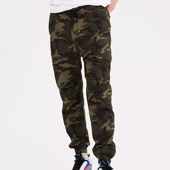 AE Camo Green Flex Khaki Jogger - Picture 3 of 16